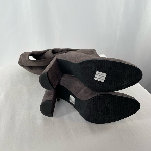 Stuart Weitzman Highland Suede Over The Knee‎ Heeled Boot in Grey Size 9.5 - Picture 5 of 8